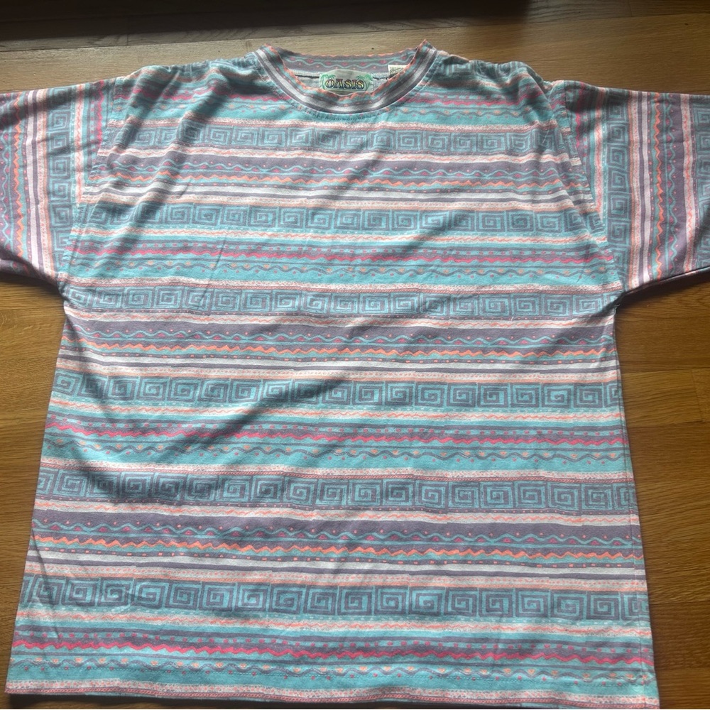 Oasis vintage y2k AOP Surf skate shirt large